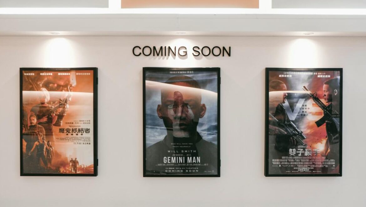 three assorted-title movie posters
