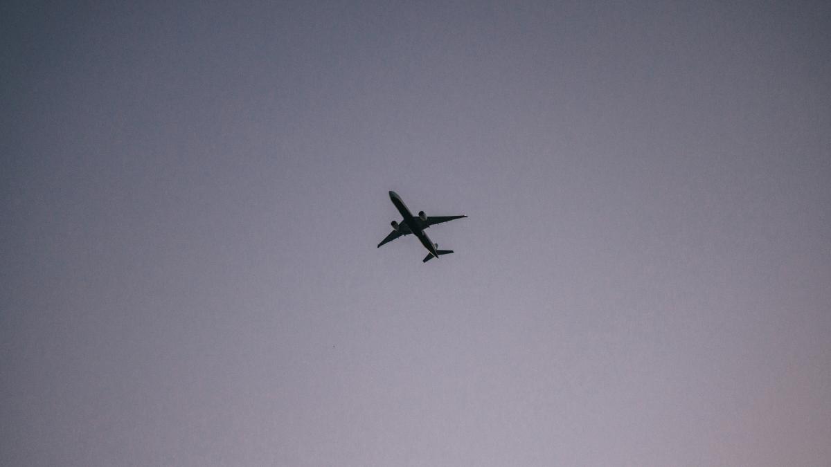 airplane flying in the sky