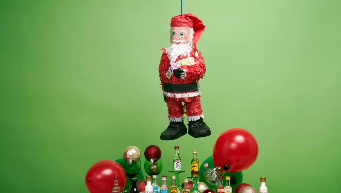red and black santa claus figurine