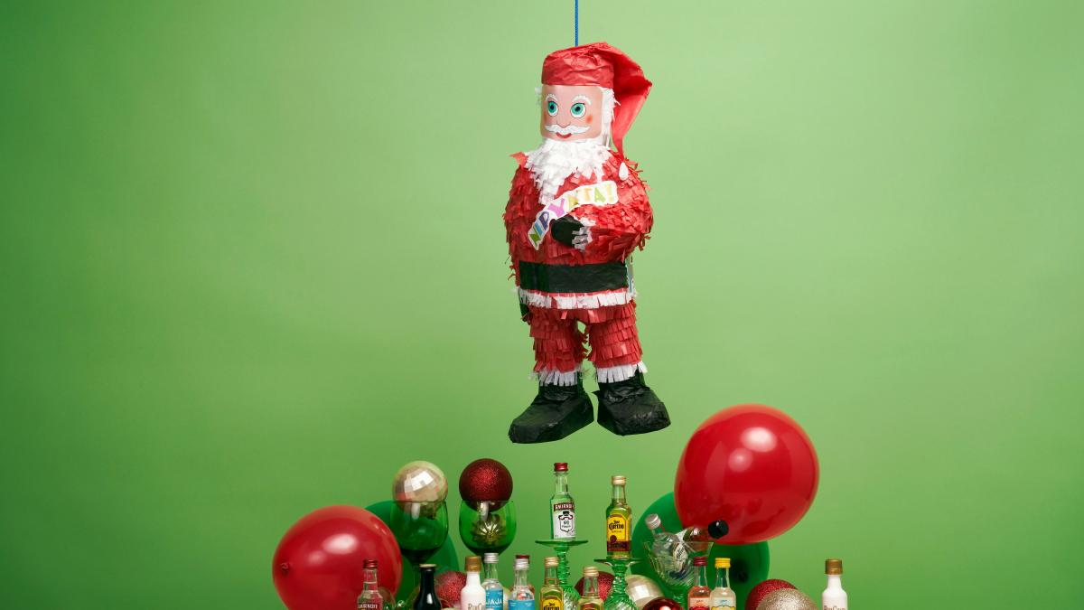 red and black santa claus figurine