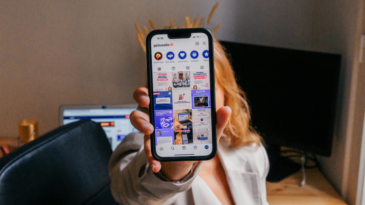 a person holding a phone