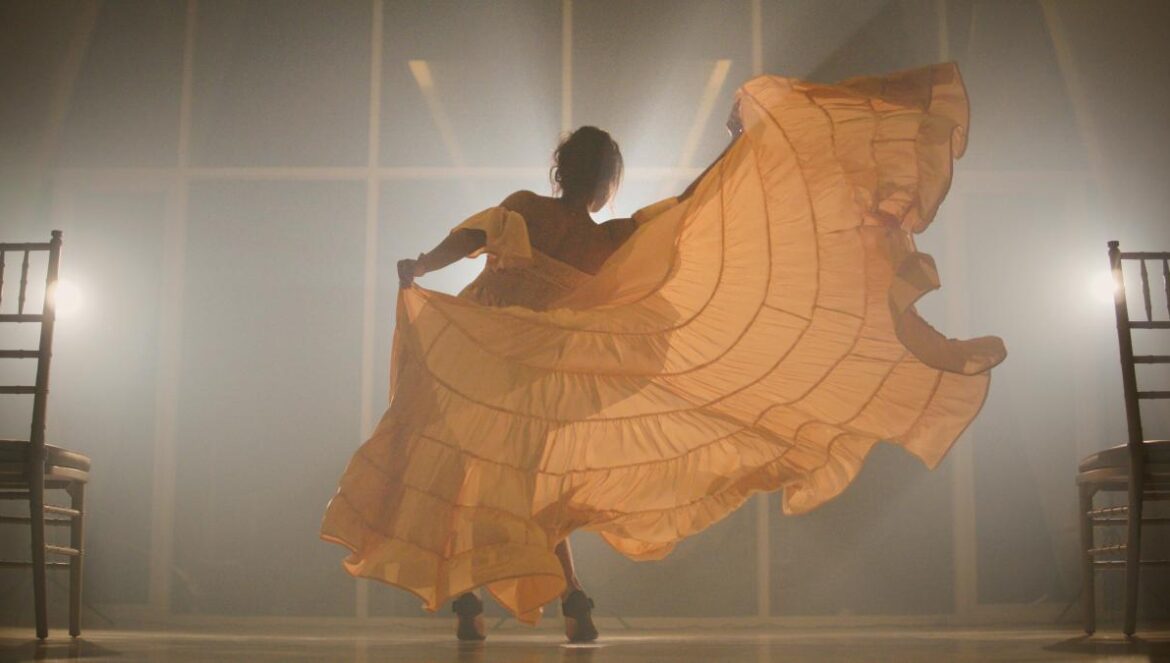 a person dancing on a stage
