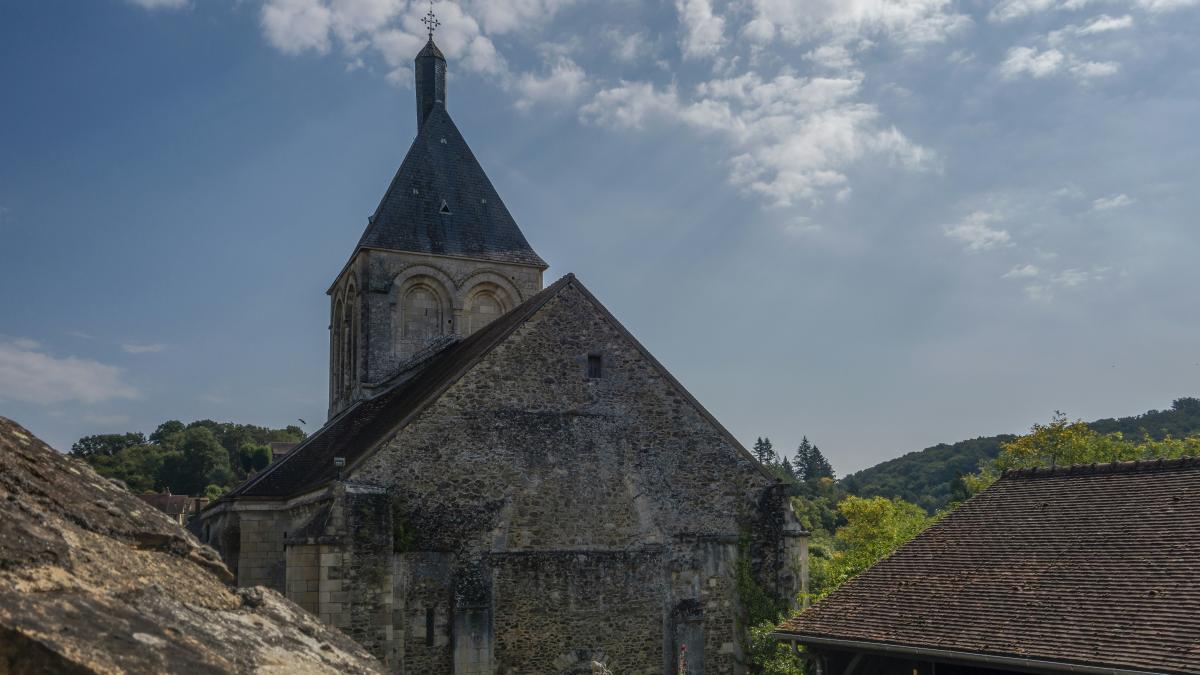 an old building with a steeple and a steeple on top
