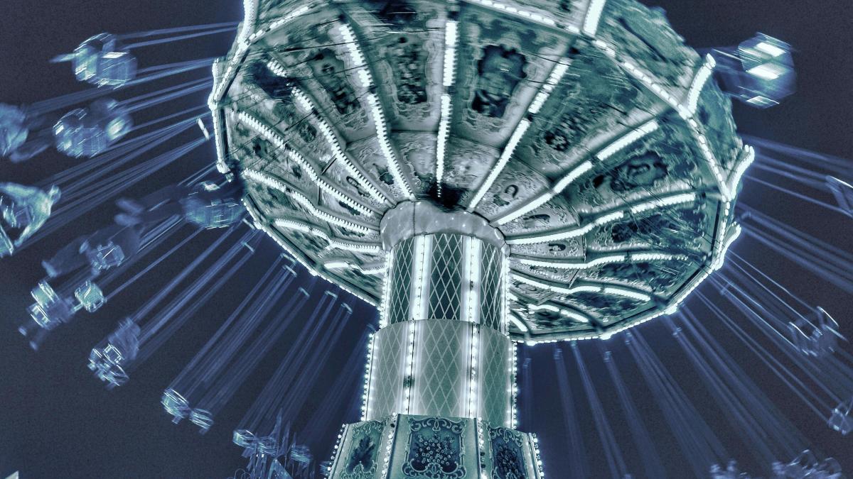 a ferris wheel with a lot of lights on it