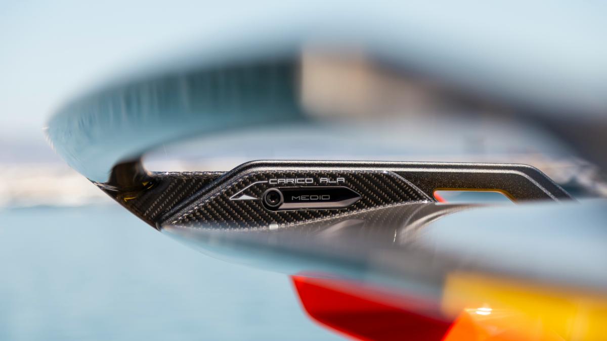 A close up of a car's rear view mirror