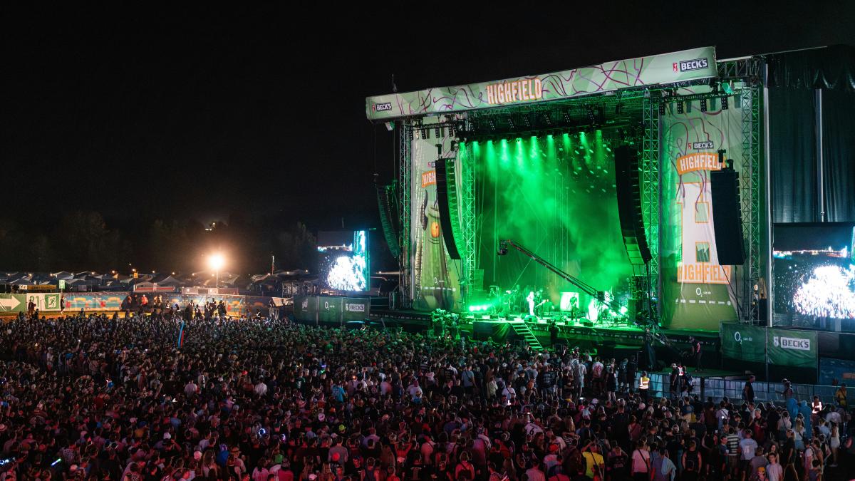 A large crowd of people at a concert