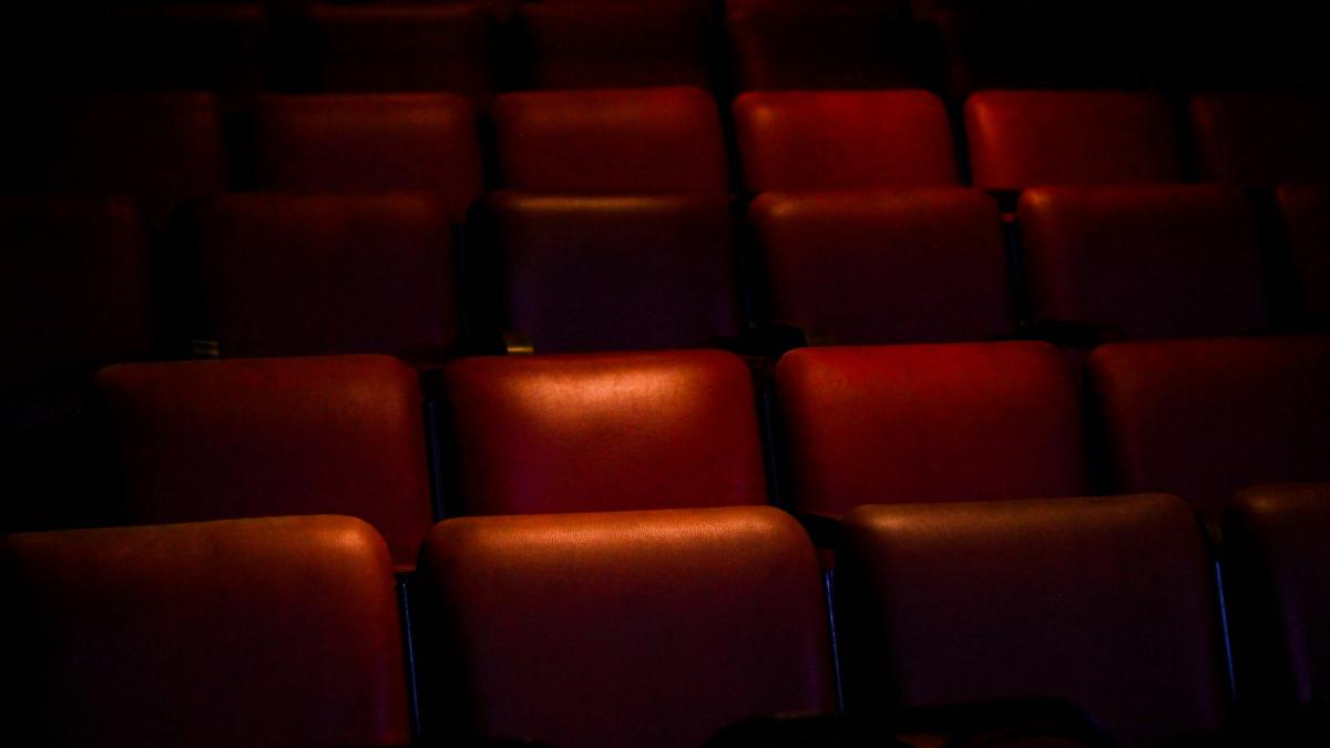 red empty cinema chairs