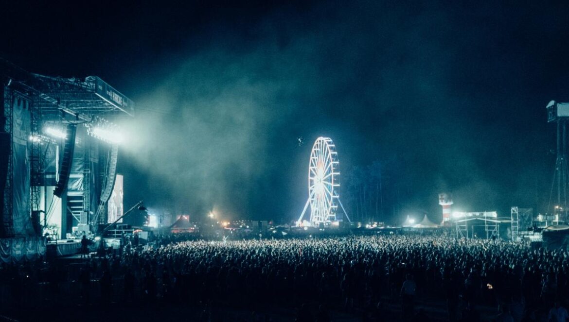 a crowd of people at a concert
