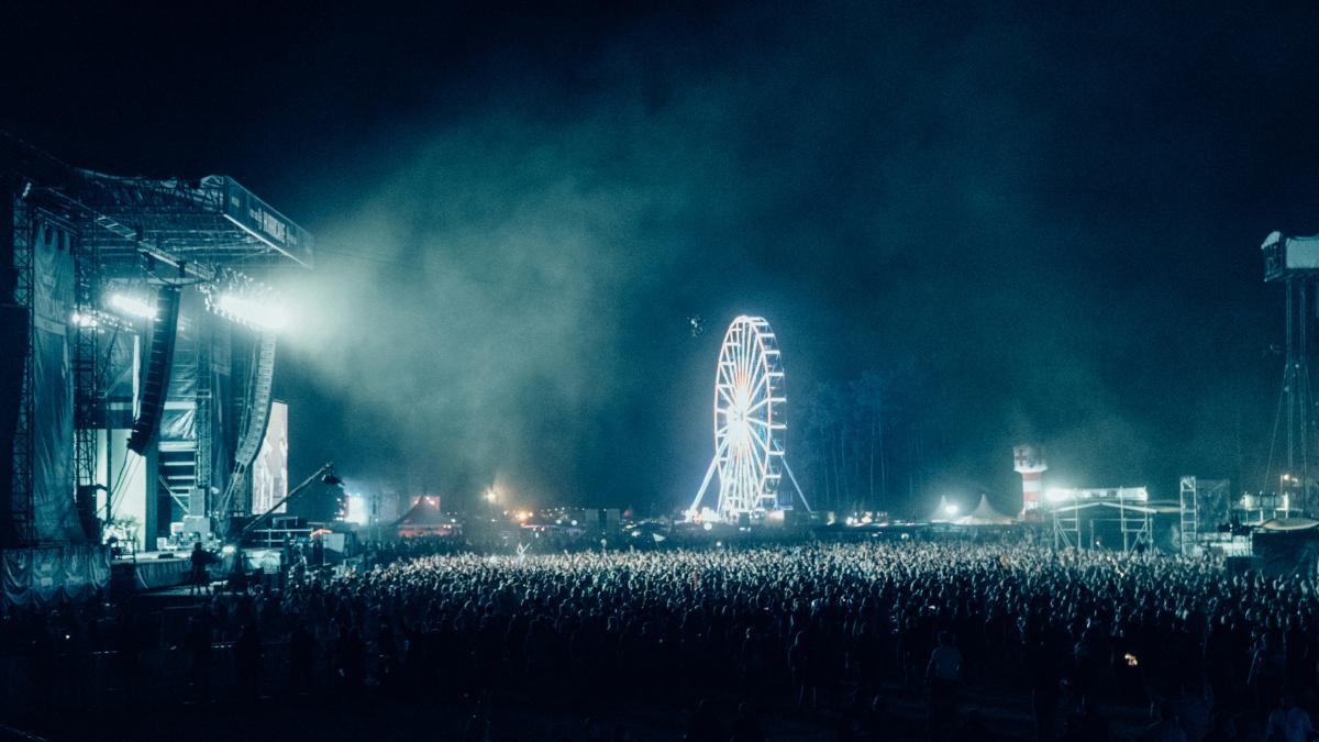 a crowd of people at a concert