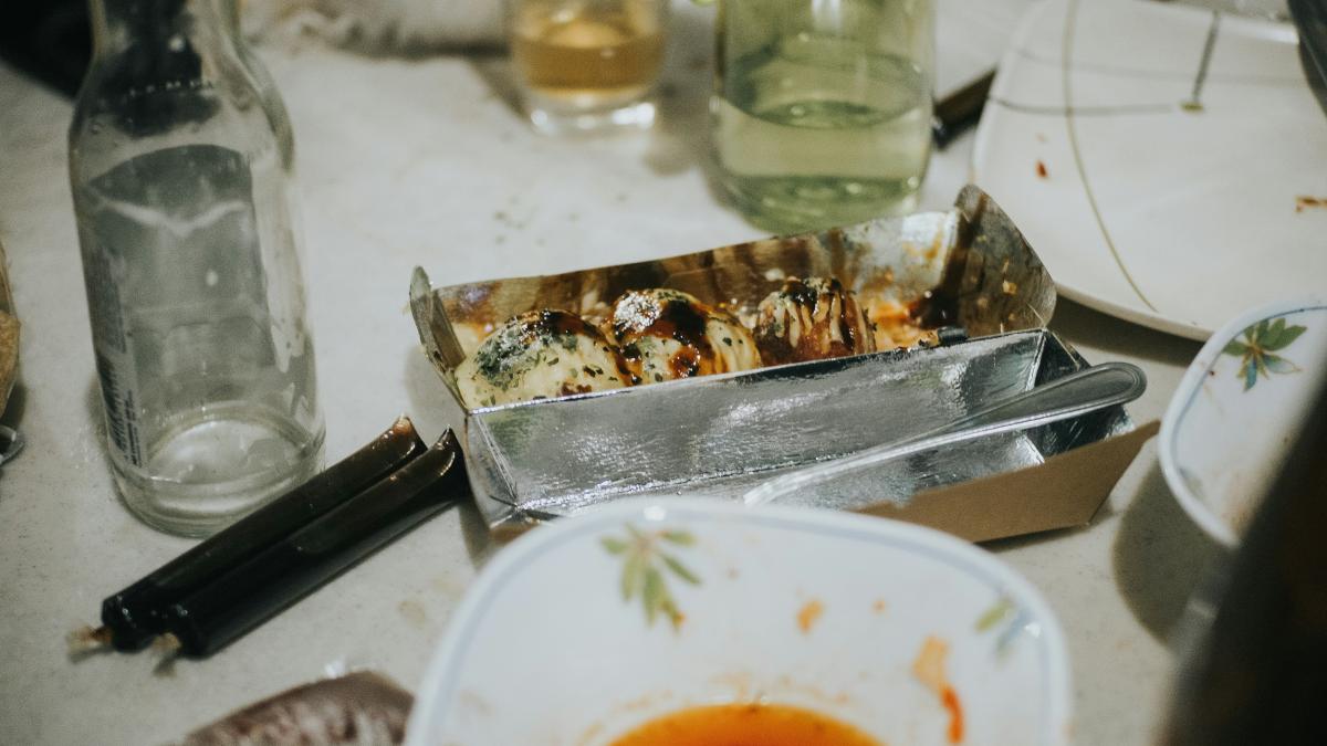 a bunch of food that is sitting on a table