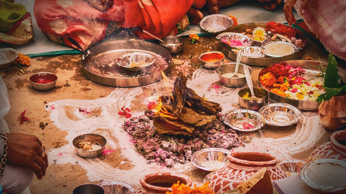 food served in front of men