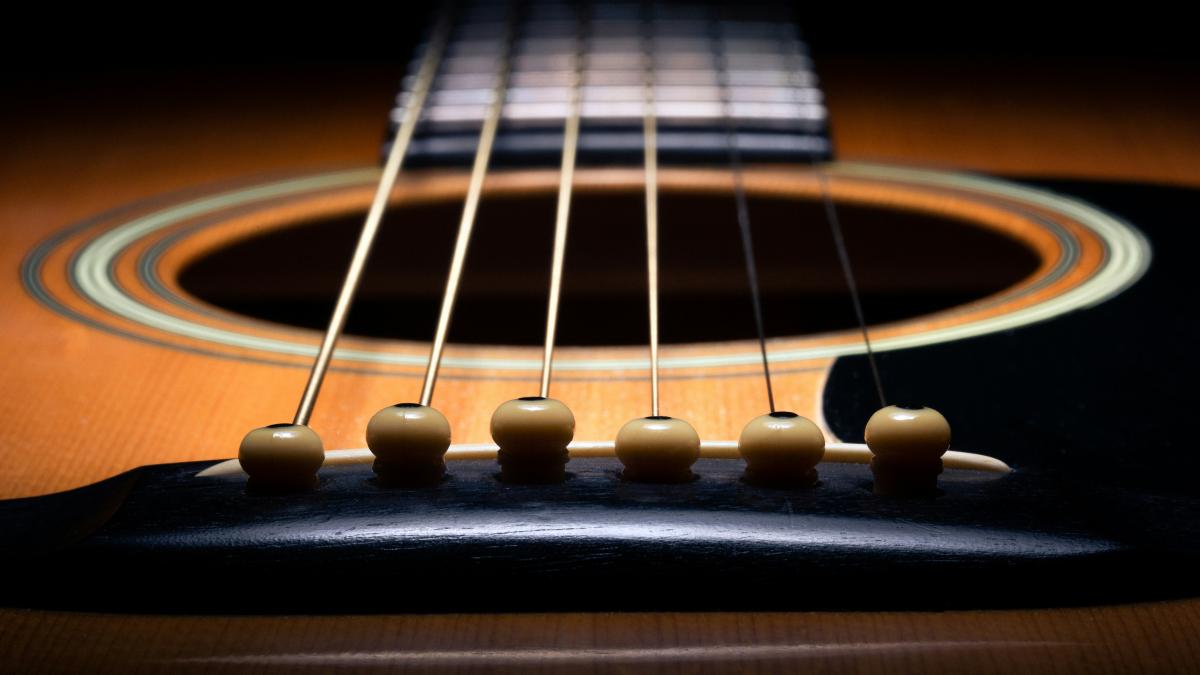 brown and black guitar