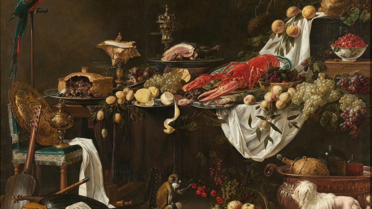 woman in white dress painting