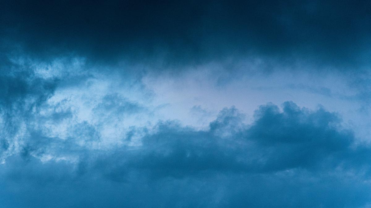 blue and white cloudy sky