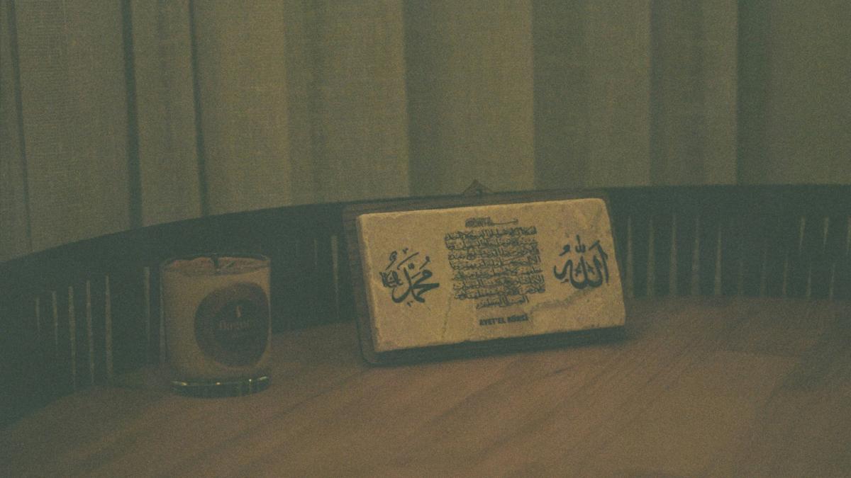 a box sitting on top of a wooden table