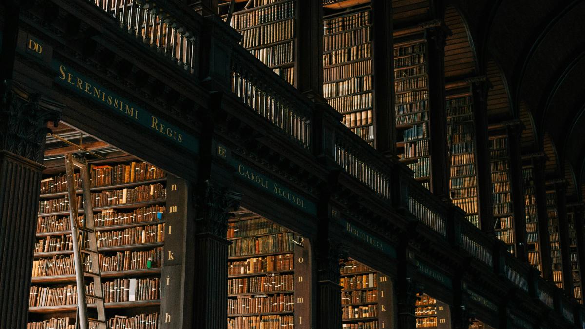 a large library filled with lots of books