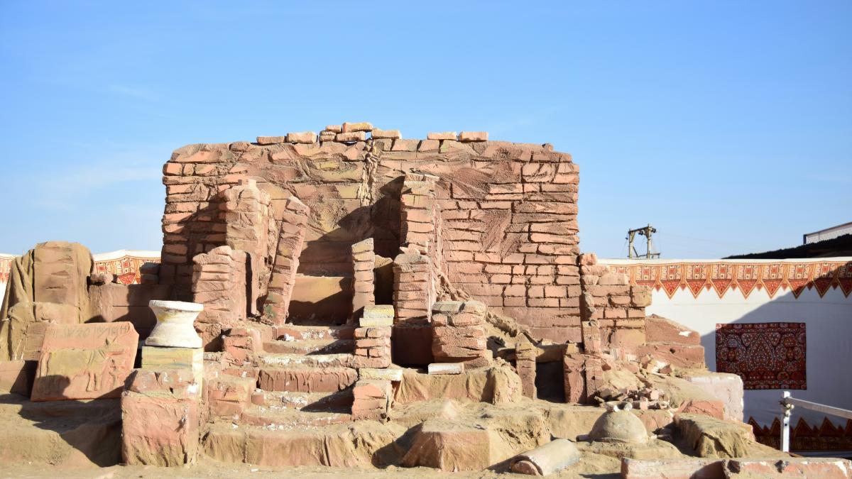 brown concrete ruins