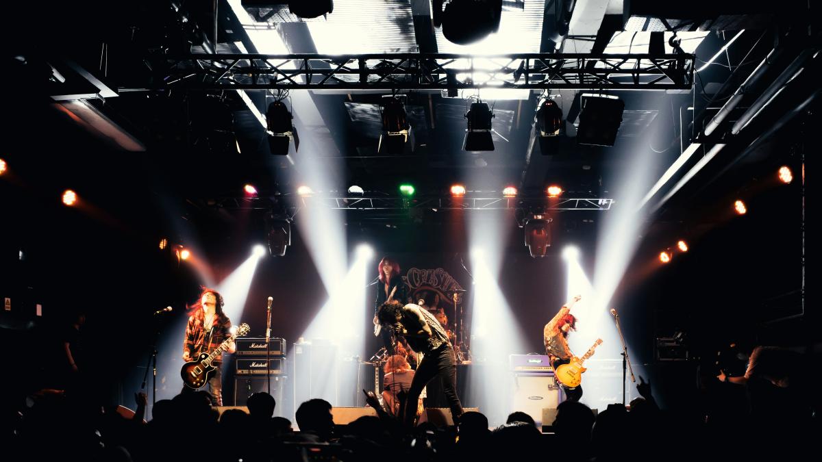 people watching concert during night time