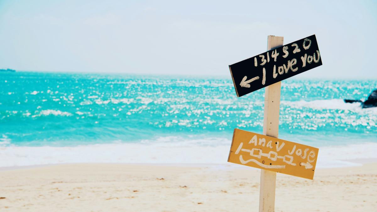 a couple of signs that are on a pole