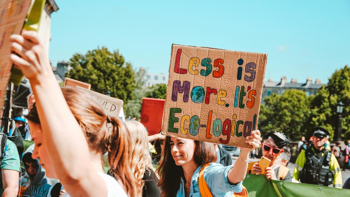 group of person with signage
