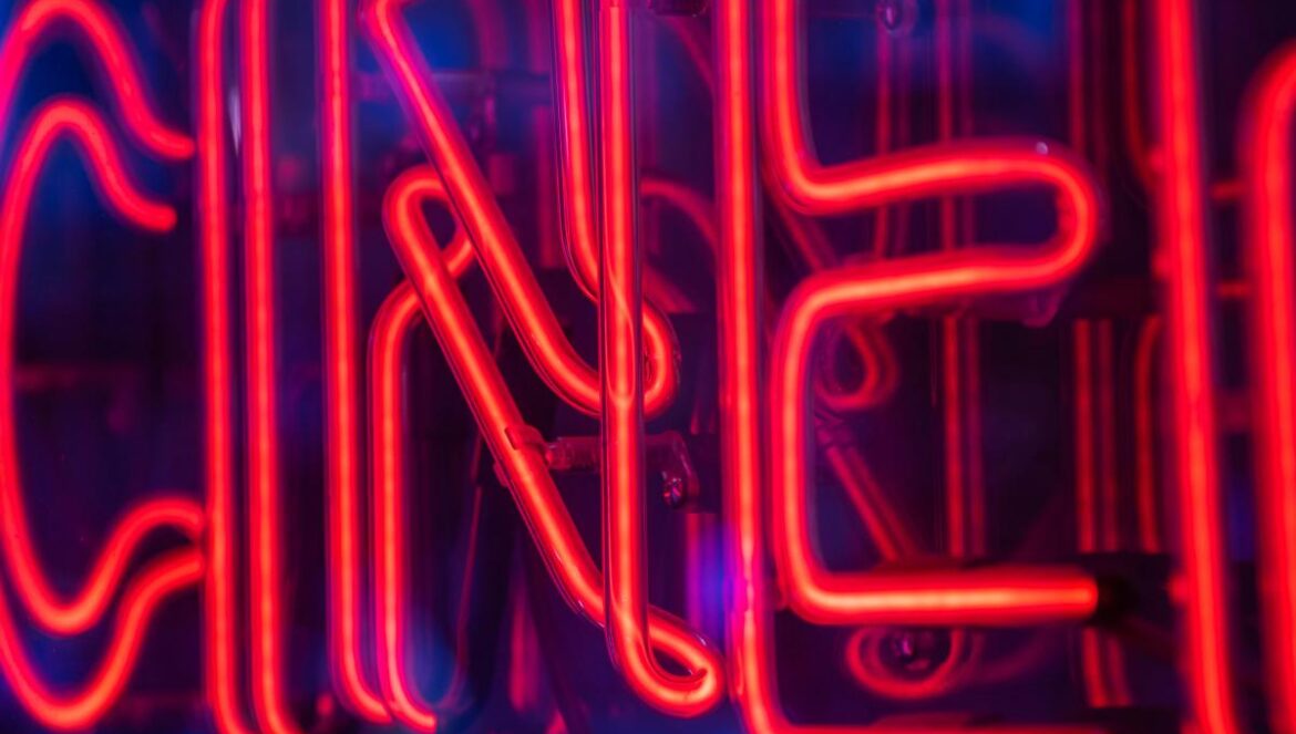 red and blue neon light signage
