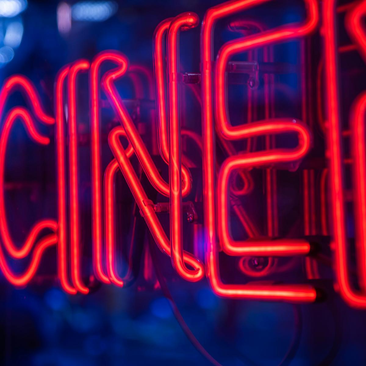 red and blue neon light signage