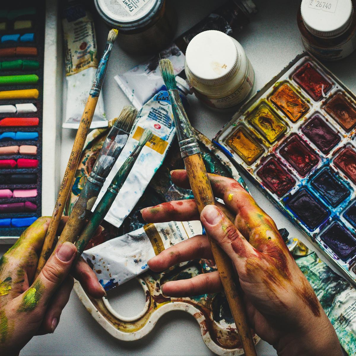 a person holding a pencil